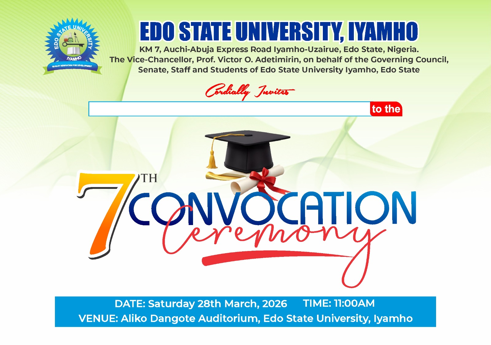 7TH CONVOCATION CEREMONY
